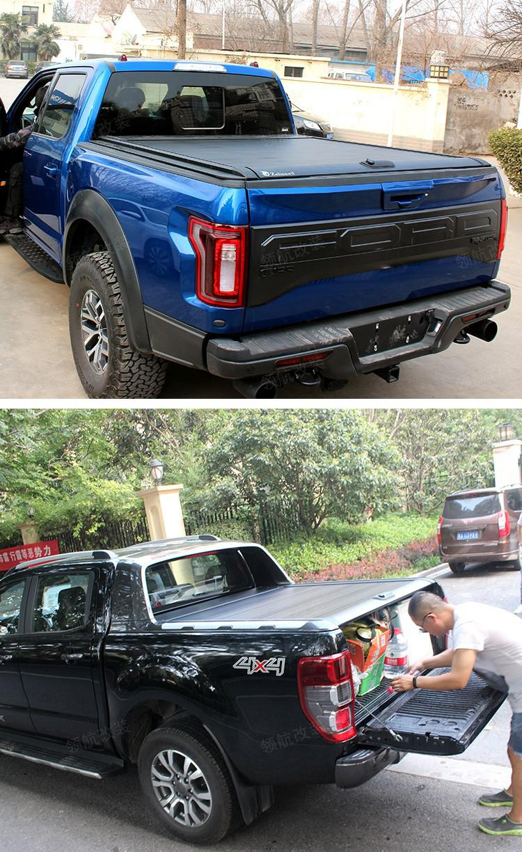 适用于福特猛禽f150皮卡卷帘后盖坦途改装后盖公羊ranger后箱盖1 大众