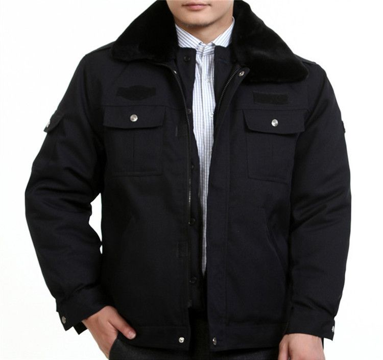 警辅冬季执勤服棉衣男加厚夹克保安制服冬装棉服工作服棉袄保安棉大衣