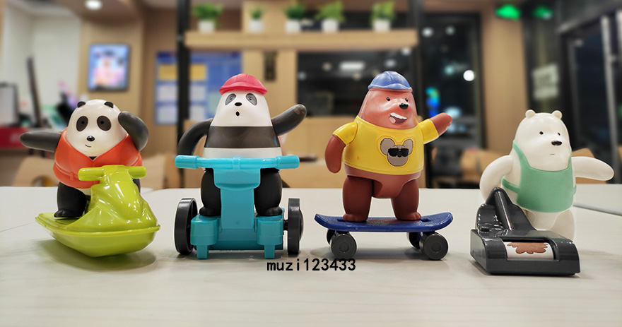 2021麦当劳咱们裸熊三只熊北极熊叠叠熊儿童餐全套公仔现货 阅读轻松