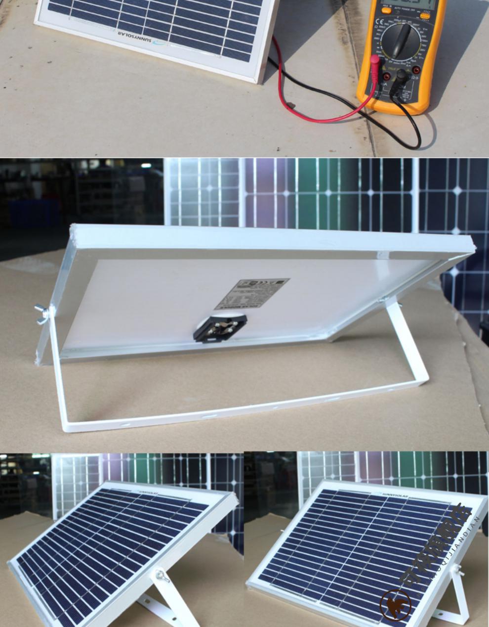 太阳能充电板足功率18v10w20w30w多晶硅太阳能电池板组件充12v电瓶