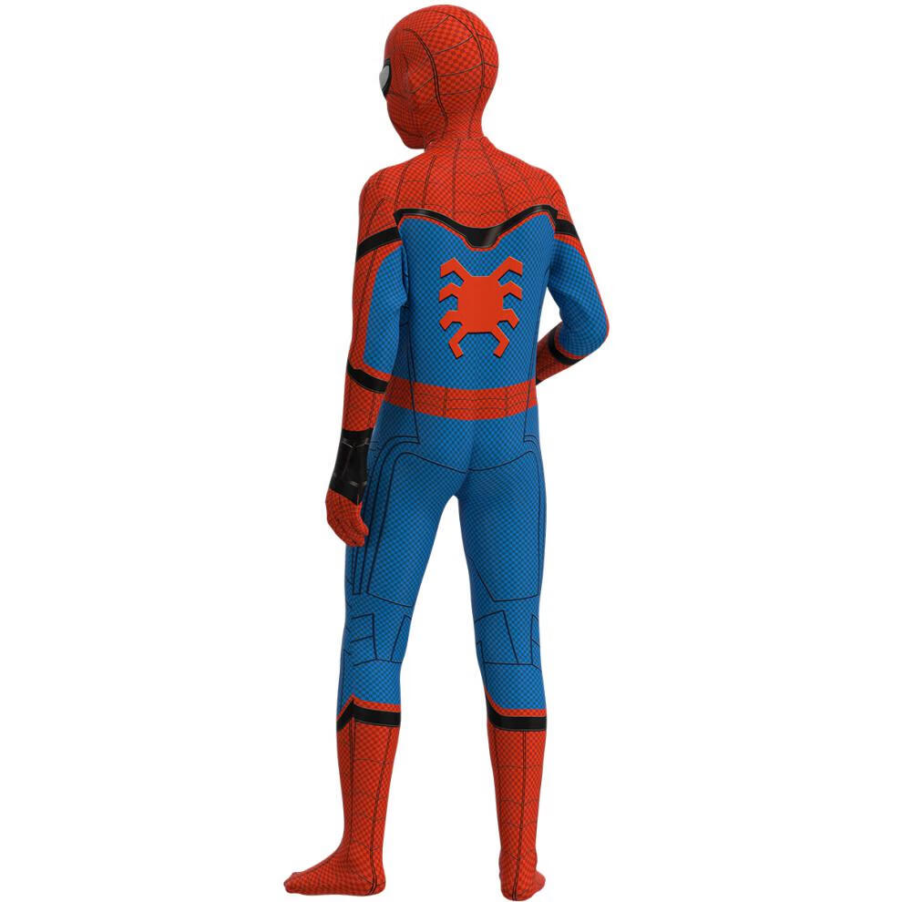 2022新款蜘蛛侠战衣可爬墙科技版英雄归来蜘蛛侠衣服动漫紧身衣男童