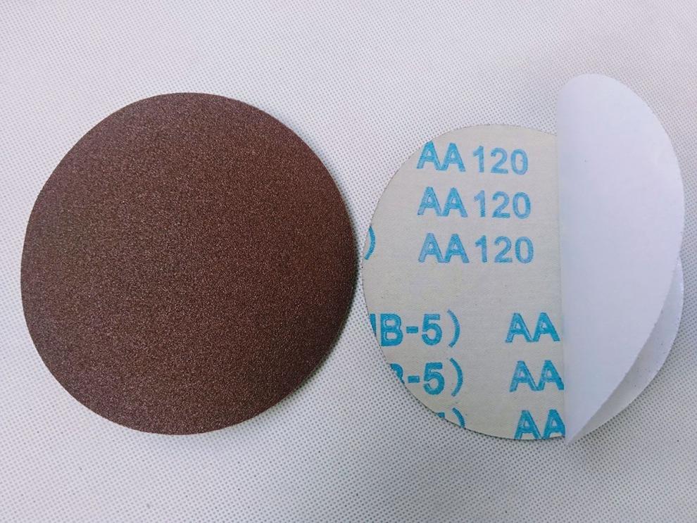 圆盘砂纸jb5背胶5寸自粘片砂纸片打磨片气动砂纸不干胶圆盘砂布60号