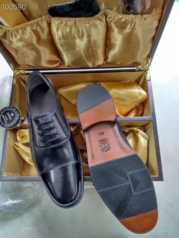 老将军皮鞋3515小牛皮三接头将军正装皮鞋品质定制款黑色澳洲胎牛皮38