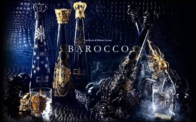 fillico日本神户矿泉水720ml天使翅膀施华洛晶雕饰菲丽高皇冠情人节