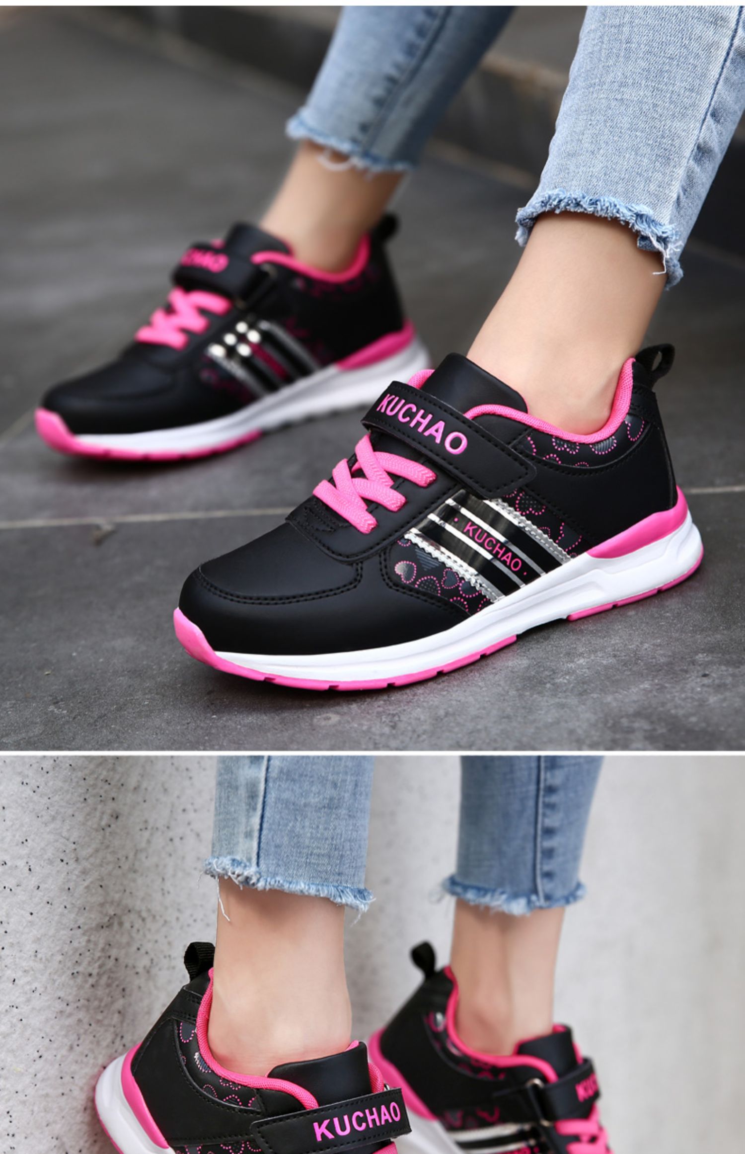 迪士尼disney儿童鞋女童休闲鞋中大童运动鞋女孩波鞋六七八十67810岁