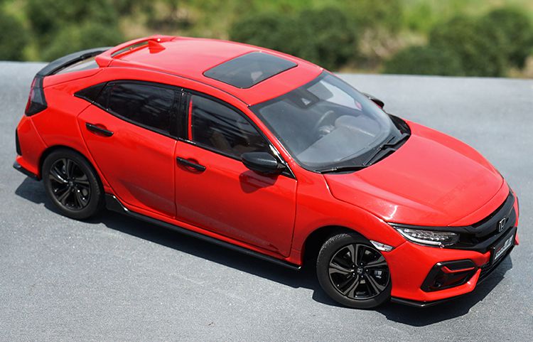 本田思域车模1182020款civic模型全新思域合金汽车模型拉力红
