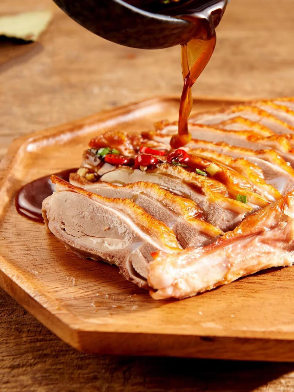 烤鸭北京风味酱鸭特产脆皮酱板鸭盐水鸭烧鸡肉类即食熟食 麻油鸡500克