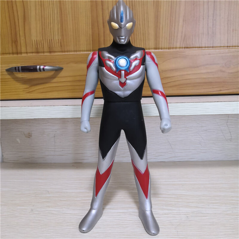 万代奥特曼人偶软胶玩具欧布奥特曼软胶人偶 大号欧布黑暗杀手 初始