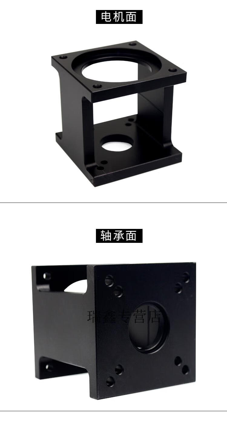 步进伺服电机固定支架卧式安装支撑座铸铝57步进电机支架带4颗螺丝