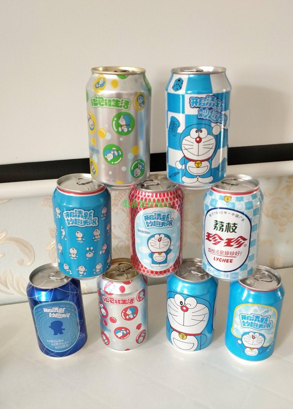 珍珍荔枝汽水混罐装整箱6/9/24罐饮料 6罐珍珍荔枝(非哆啦a梦款)