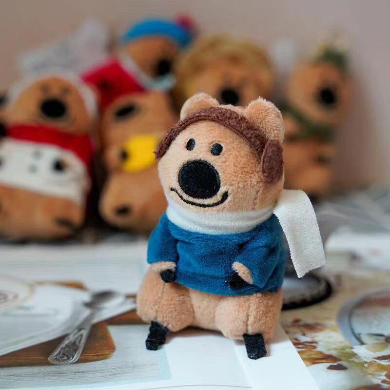 柿子椒熊 韩国情侣新款圣诞特辑柿子椒熊考拉可爱挂件钥匙扣 柿子椒熊