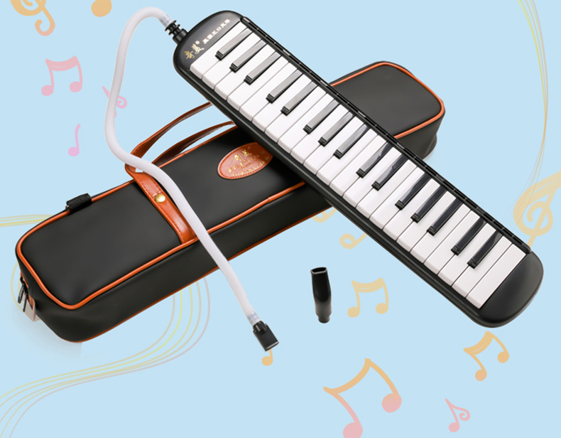 奇美黑霸王口风琴37键32键儿童初学者学生用演奏级口风琴 奇美黑霸王