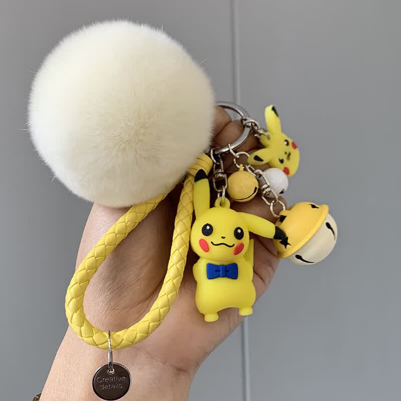 钥匙扣挂件皮卡丘挂件钥匙扣女可爱创意个性男女情侣汽车钥匙链女生