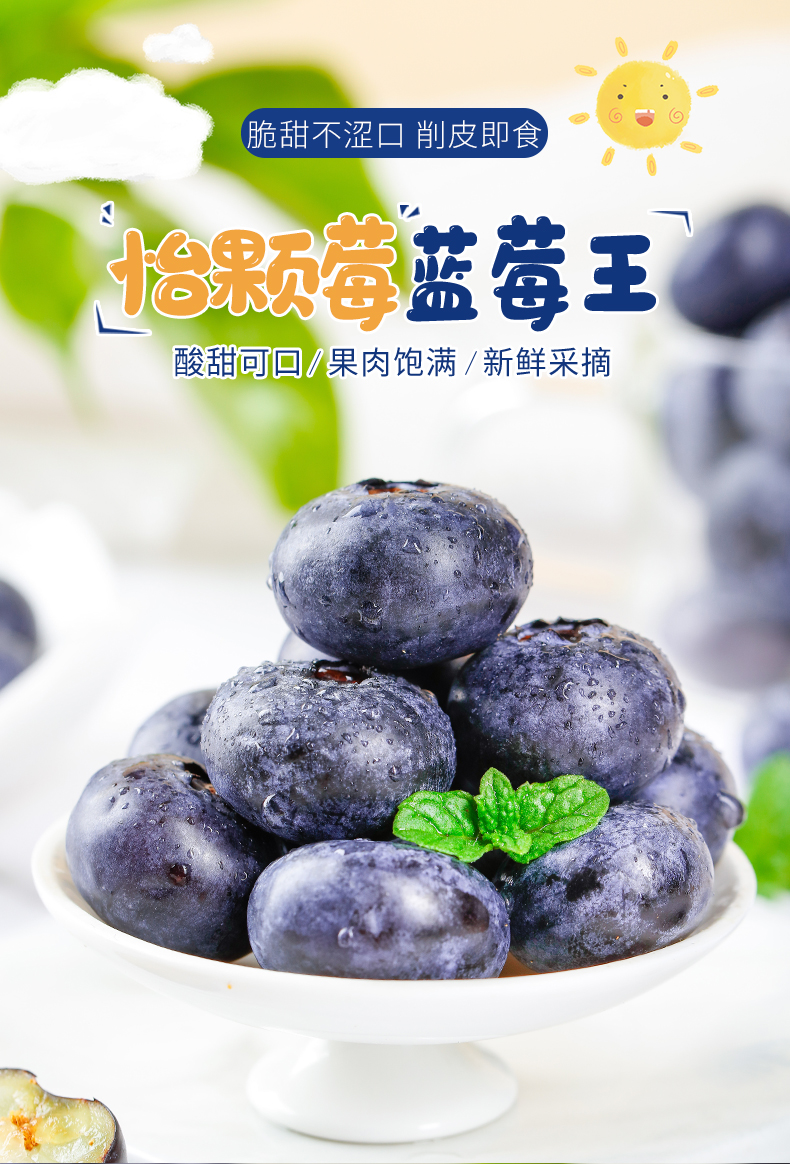 晶太太怡颗莓蓝莓王山地新鲜果盒装应当季水果现摘现发孕妇整箱大果怡