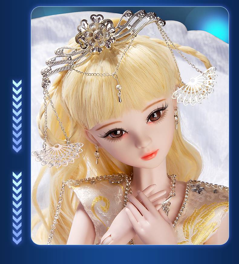 娃之恋60厘米12巴比古装风号公主娃娃玩具女孩 手绘妆 射手座(星座款)