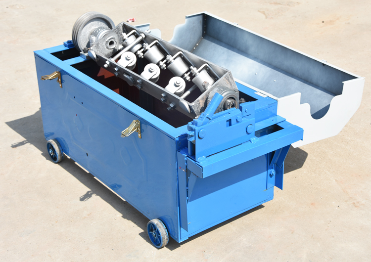 220v小型钢筋调直机切断机380v自动钢筋拉直机手动校直剪断剪切机 7轮