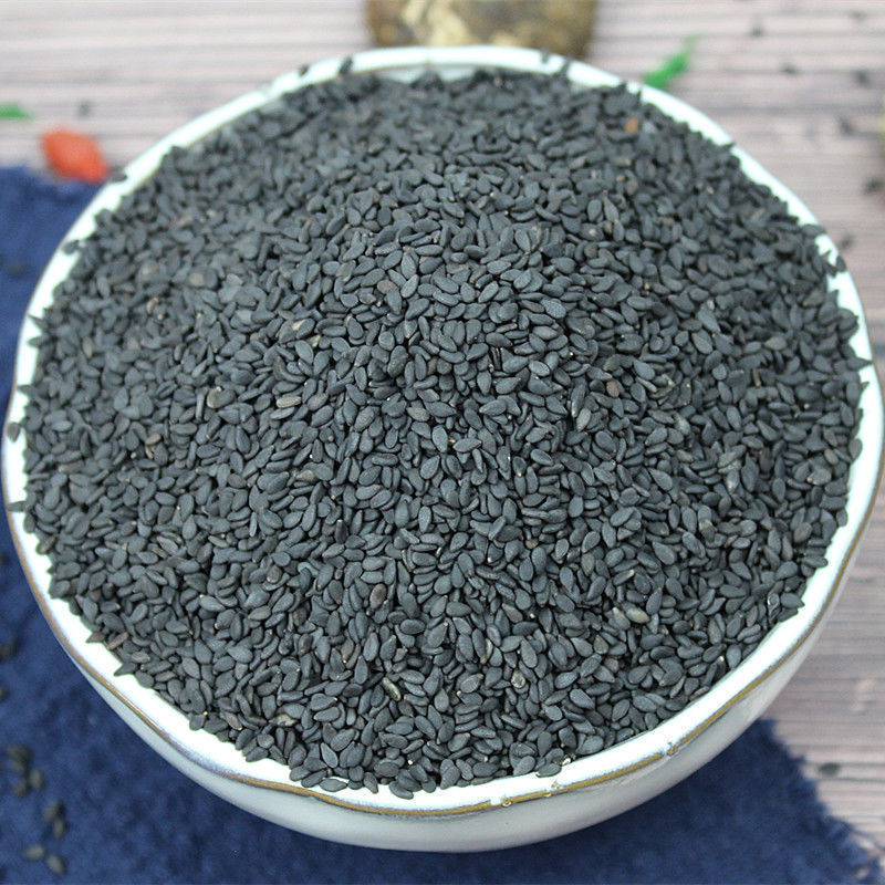 生黑芝麻新货农家自产黑芝麻粒无染色颗粒饱满五谷杂粮粗粮5斤生黑