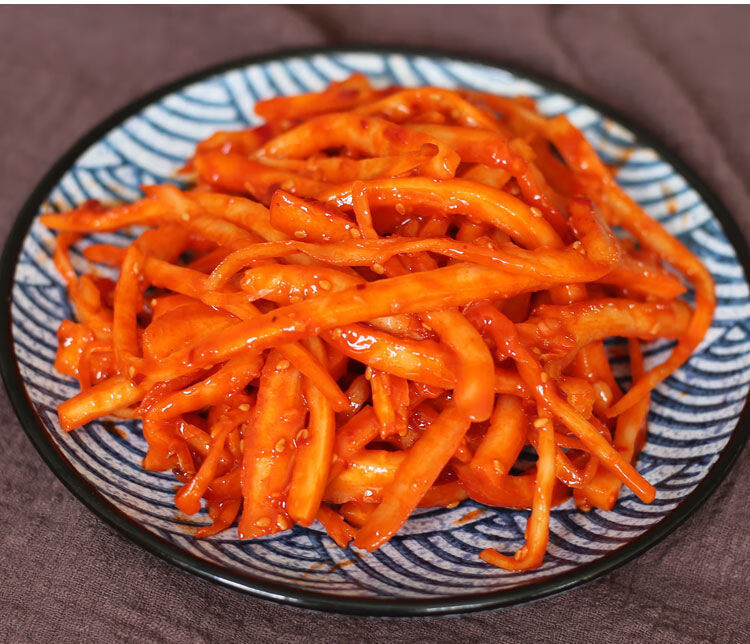 拌桔梗延边香辣拌桔梗桔梗泡菜桔梗咸菜东北桔梗韩式狗宝250g2袋野生