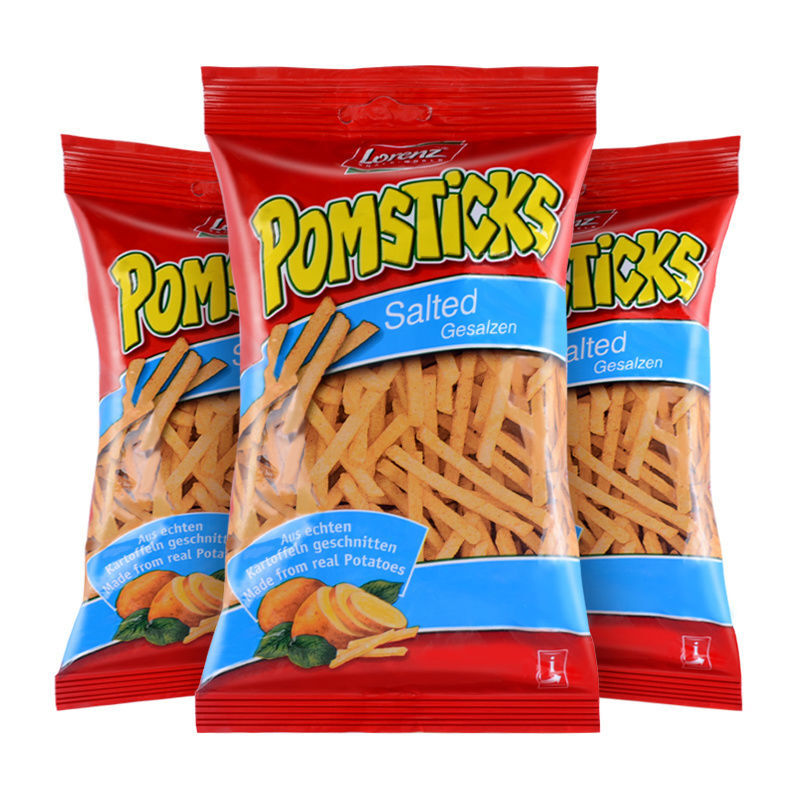 劳伦兹细薯条德国细薯条5包lorenz原味薯条网红小吃零食麻辣味混合