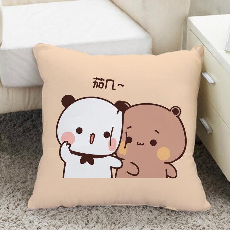 一二布布玩偶抱枕小熊猫周边毛绒公仔靠枕情侣礼物枕头印照片可爱靠垫