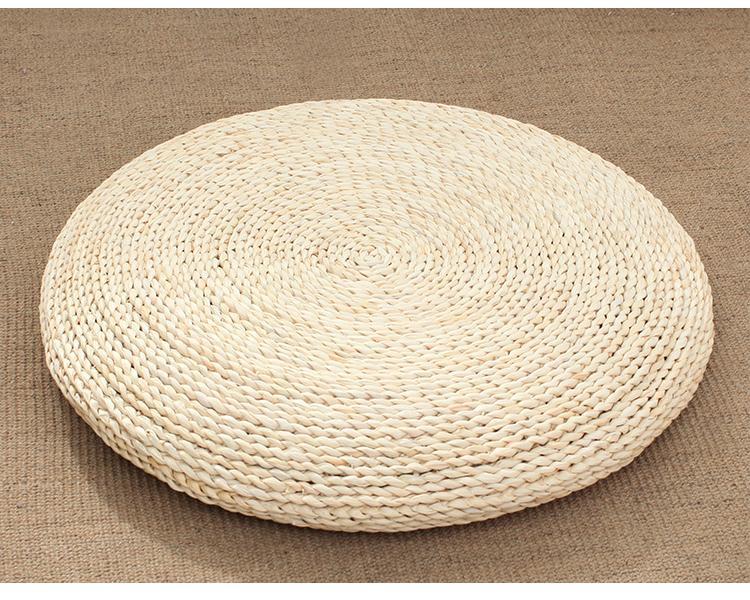 玉米皮手工草编蒲团坐垫打坐拜佛夏季清凉房草垫手编蒲圆形打座垫 双