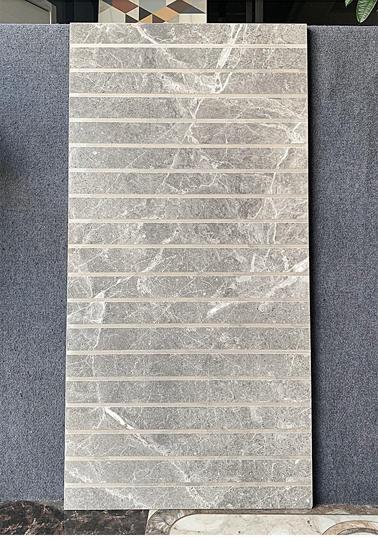 淋浴房防滑石淋浴房通体大理石垫脚6001200卫生间浴室拉槽凹凸地板石