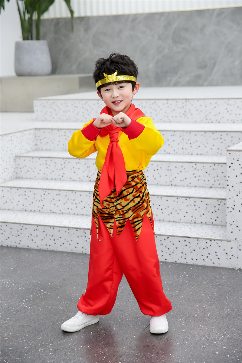 儿童孙悟空衣服全套齐天大圣美猴王服装猴子演出服西游记孙行者服悟空