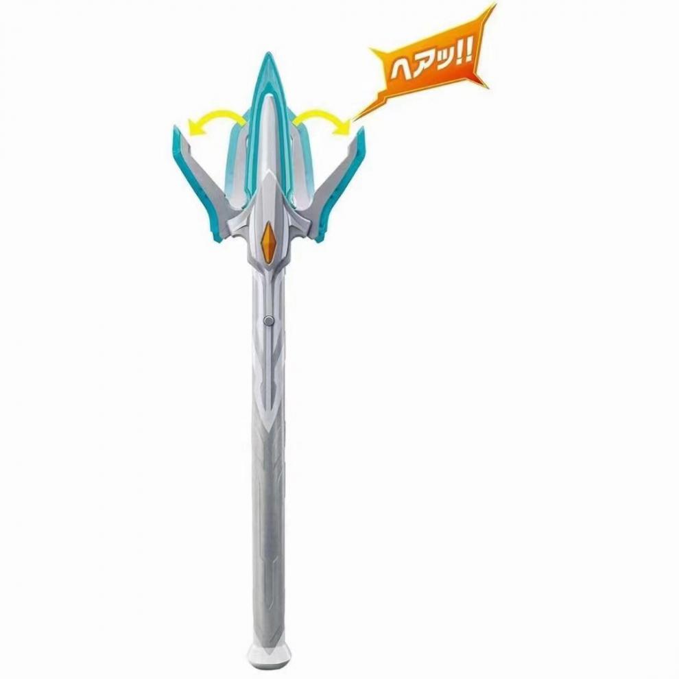 银河火花枪 奥特曼玩具变身器超长炫酷50cm特利姆声光音乐伸缩英雄 银