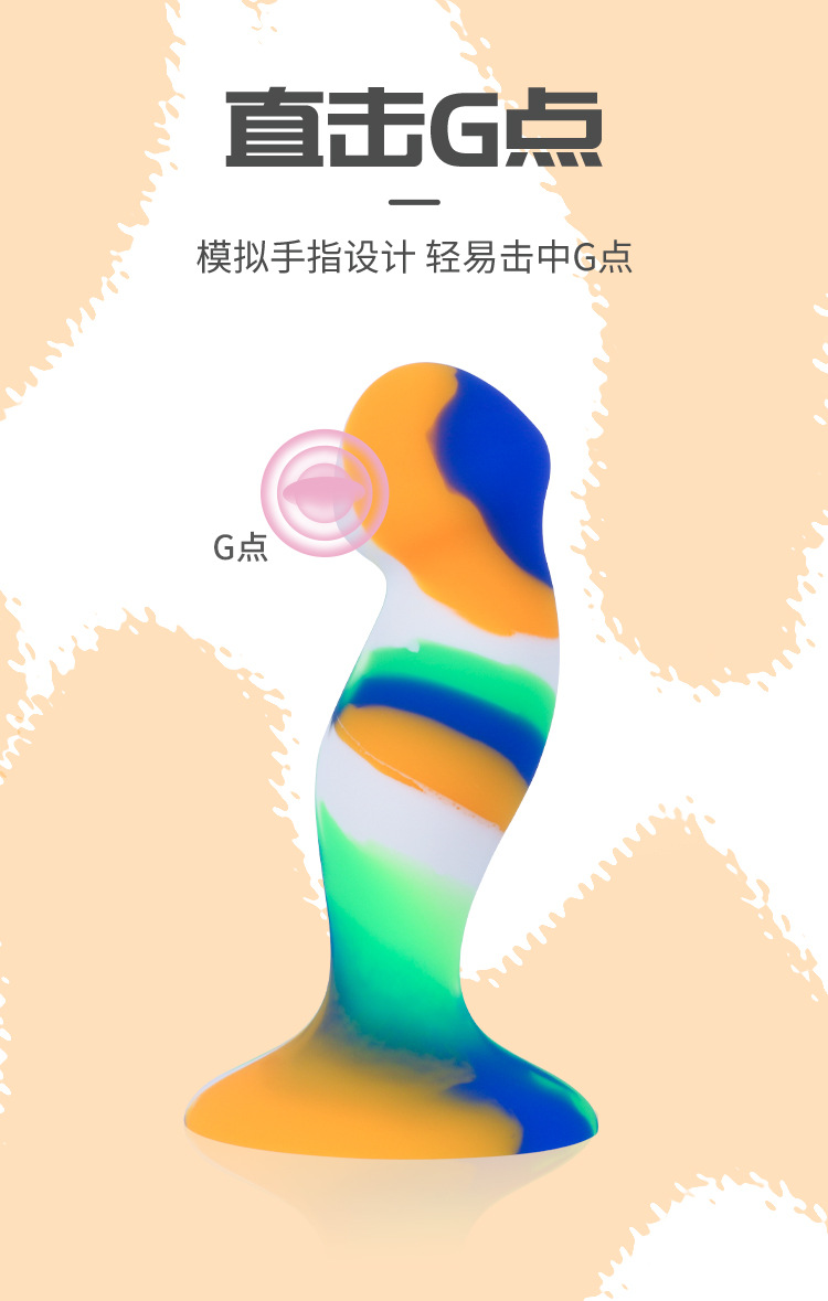 lue成人女插入男男同志用品后庭扩张扩肛器性趣工具彩色异形肛塞小