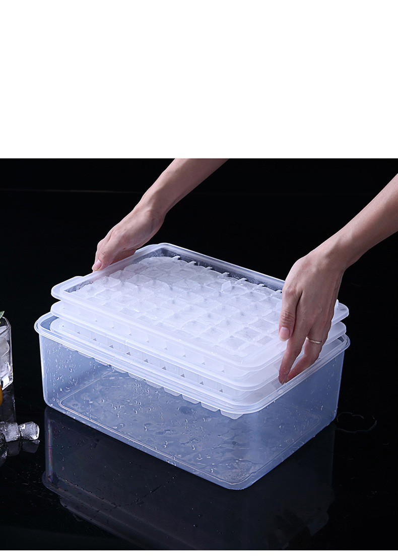 制冰盒冰格速冻器冷藏冰箱大容量冰块模具保冷家用冻冰制冰盒 5l保鲜