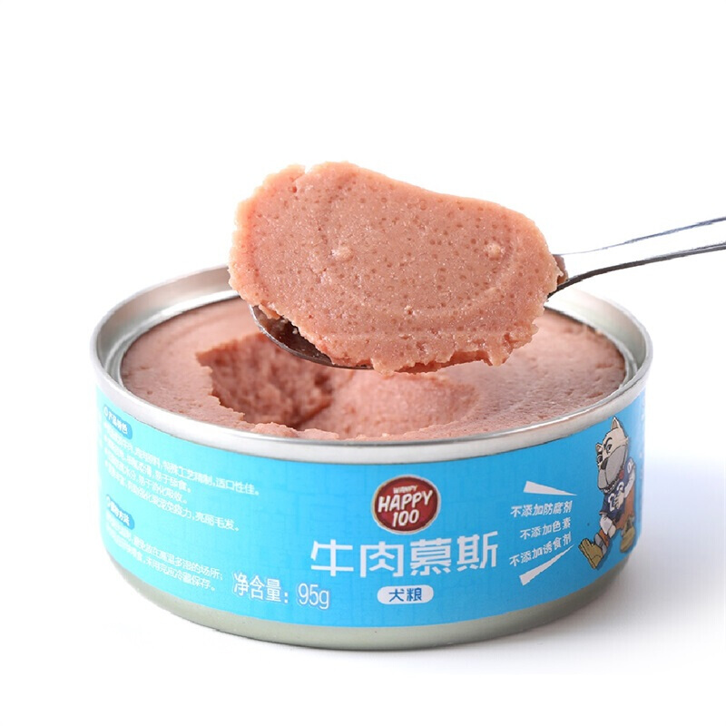 顽皮狗罐头狗狗零食幼犬成犬慕斯宠物狗湿粮泰迪金毛柯基比熊牛肉味