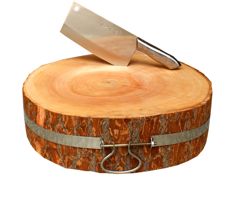 菜墩子 柳木实木圆形整木加厚肉墩家用菜墩子酒店剁肉剁骨头砧板 定制