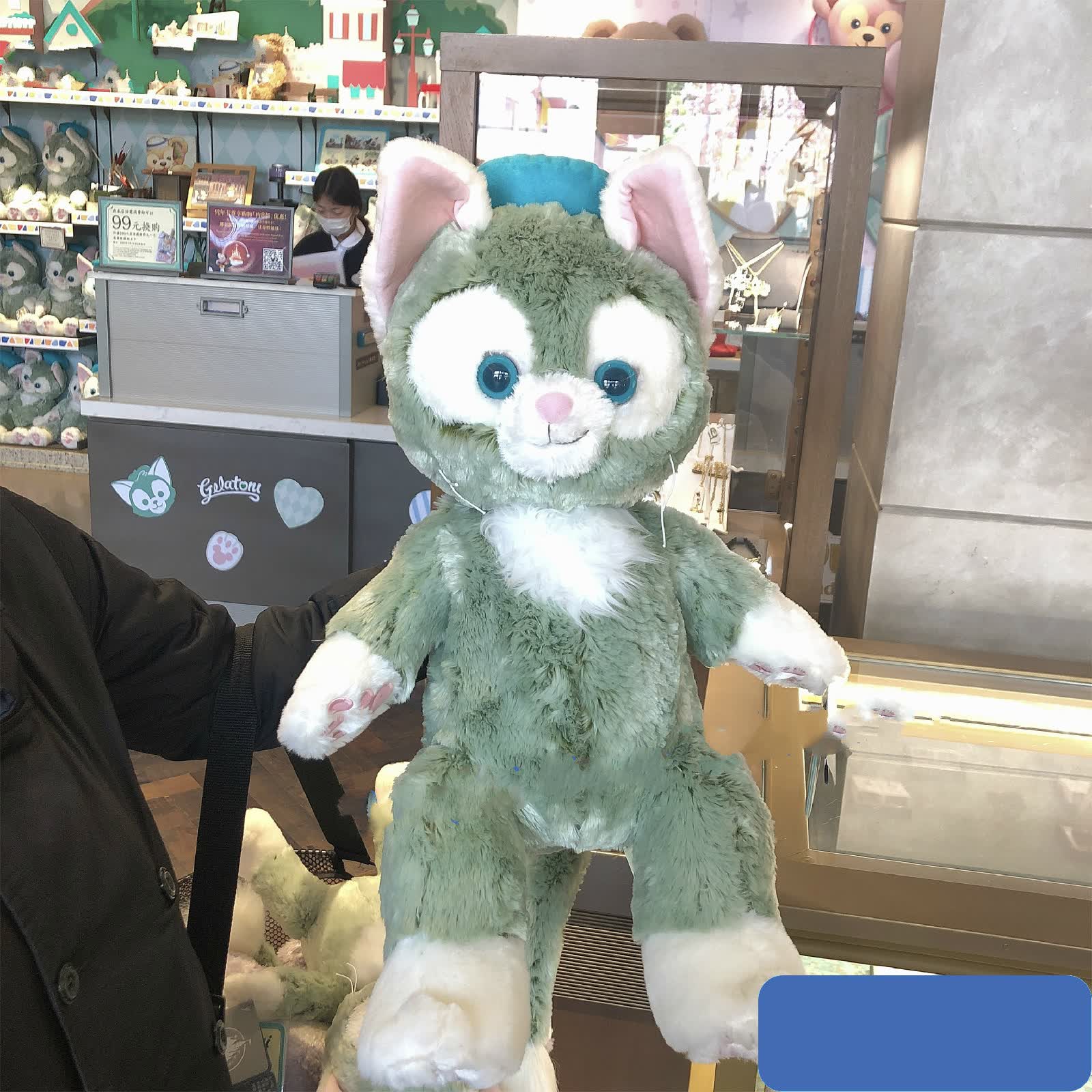 迪士尼toni杰拉多尼包包画家猫公仔托尼挂件东尼毛绒床上睡觉抱枕超软