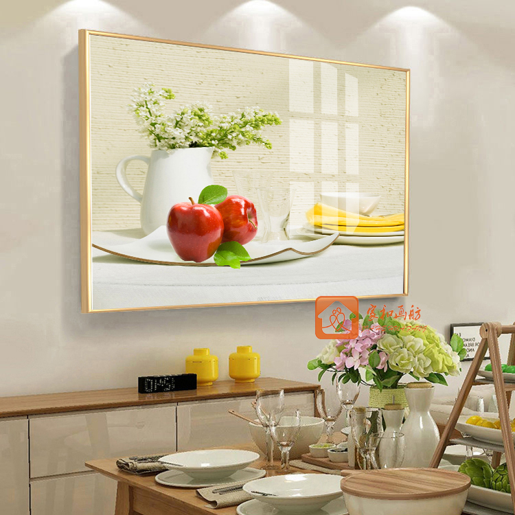皓涛餐厅饭厅厨房挂画墙画现代简约水果花卉装饰画无框画壁画单幅140