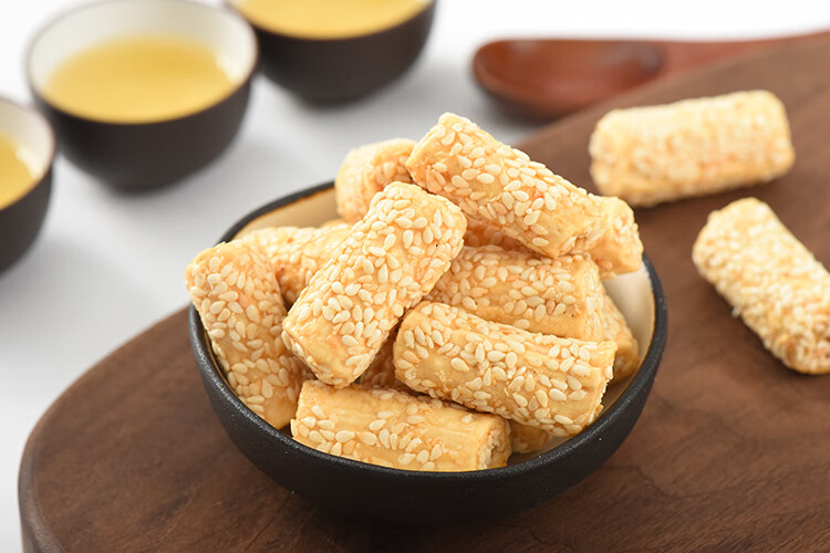 四川特产麻糖 70g*10袋 老程l华芝麻杆麦芽糖芝麻棒麻糖成都传统小吃