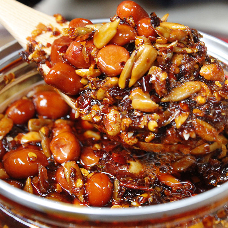 7斤大桶装香辣五仁油辣椒酱香辣酱下饭菜拌饭拌凉菜火锅店饭店用 7斤