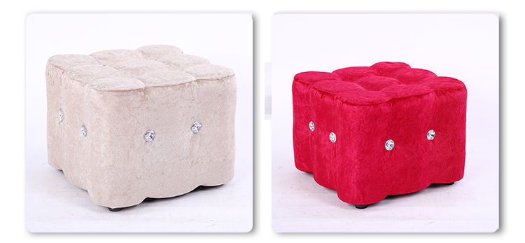 沙发墩长方形沙发墩圆形沙发墩北欧沙发墩泡沫欧式实木水晶沙发换鞋凳