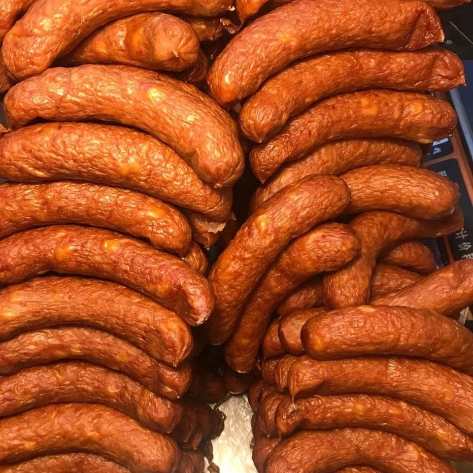 正宗哈尔滨红肠商委红肠 蒜香味 带肥肉丁 原厂塑封 四根 约1.2斤