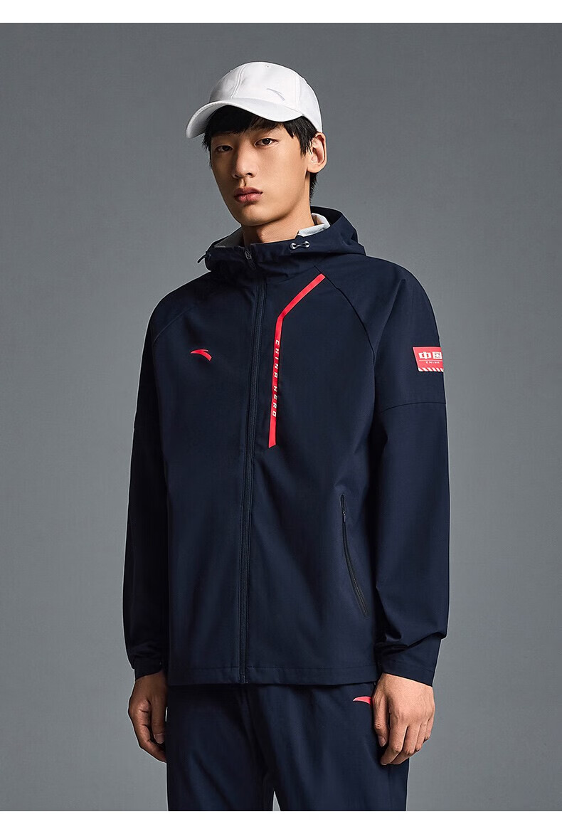 安踏(anta) 运动外套男秋冬季新款梭织外套防风防泼水全天候外衣官方