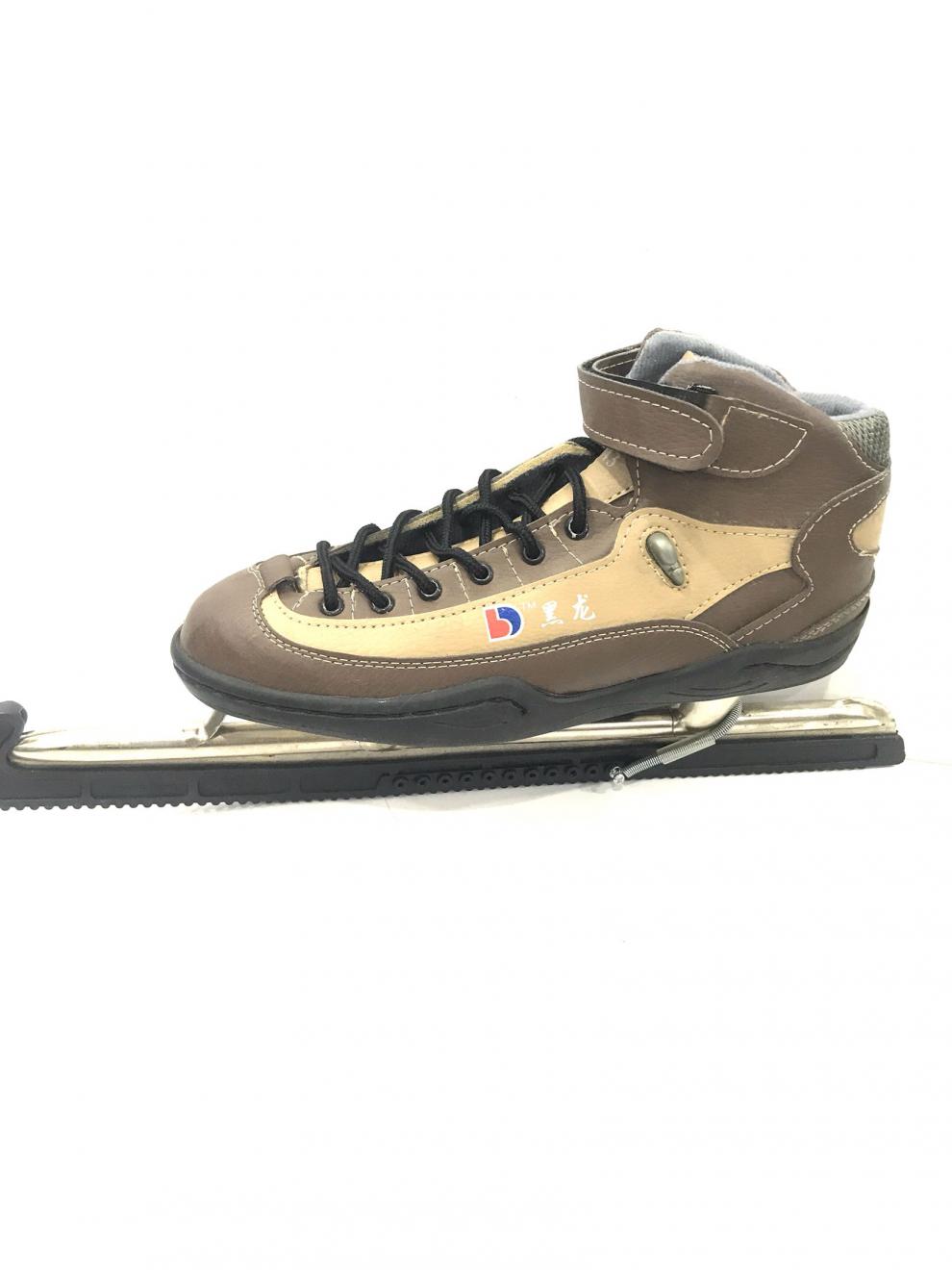 jacoson冰刀鞋 黑龙同款冬季保暖速滑冰刀鞋 库存冰刀鞋学生加厚冰刀