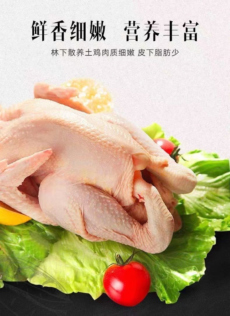 农家散养三黄鸡正宗散养走地童子鸡农家土鸡整鸡生鲜单只2斤