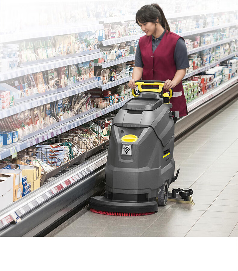 德国卡赫karcher工商用拖地擦地工厂车商场手推式无线洗地机bd50 bd