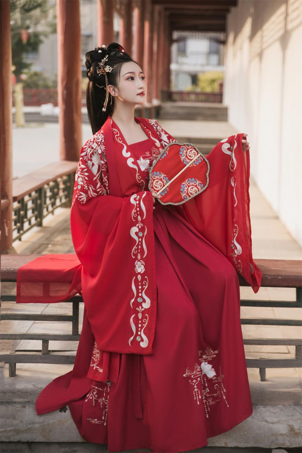 马面裙全套夏季古风汉服一片式齐腰襦裙刺绣半裙大集合百搭长款跳舞下