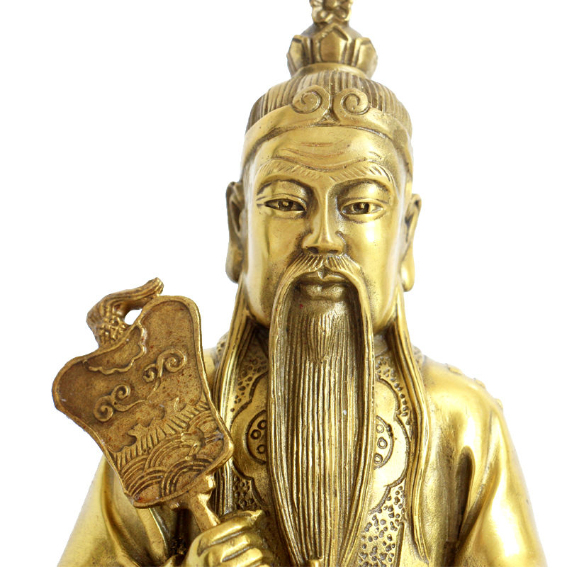 铜太上老君神像家用供奉太清道德天尊老子铜像大号道教祖师礼品 太上