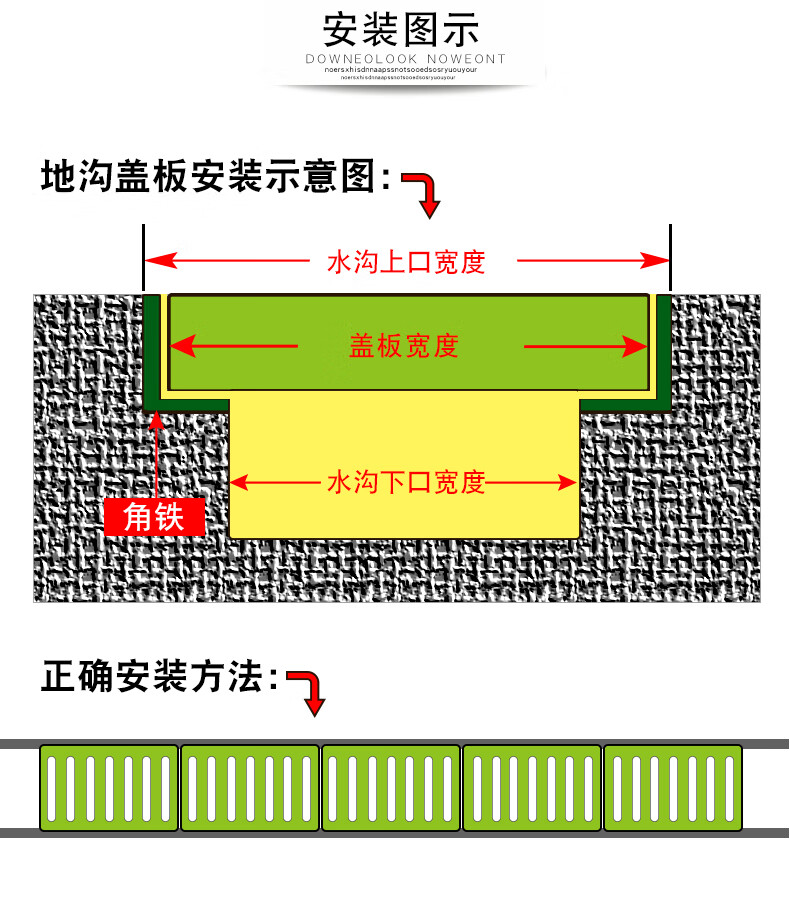 304不锈钢厨房下水道地沟格栅盖水沟排水沟盖板雨水篦子防滑明沟 201