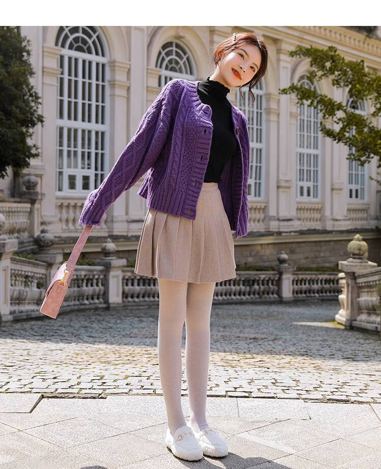 浪莎日系打底裤女外穿打底袜燕麦色连奶咖米色薄款春秋加绒加厚冬连体