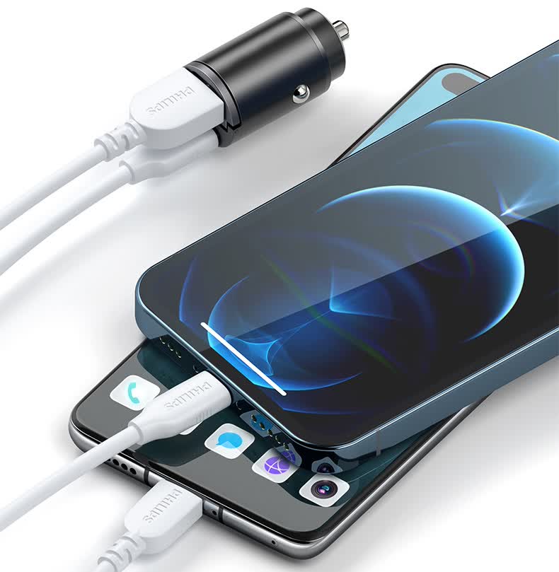 奥迪车载充电器a4la6lq5la3q3q2la5一拖二汽车点烟器转换插头pd快充闪