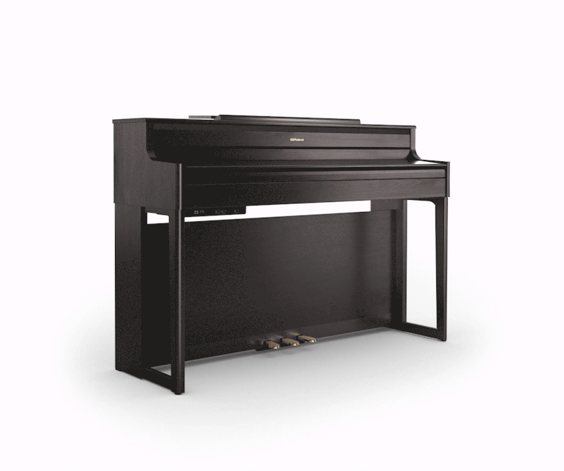 roland罗兰 hp704电钢琴智能数码演奏家用重锤88键高端立式电钢琴 hp