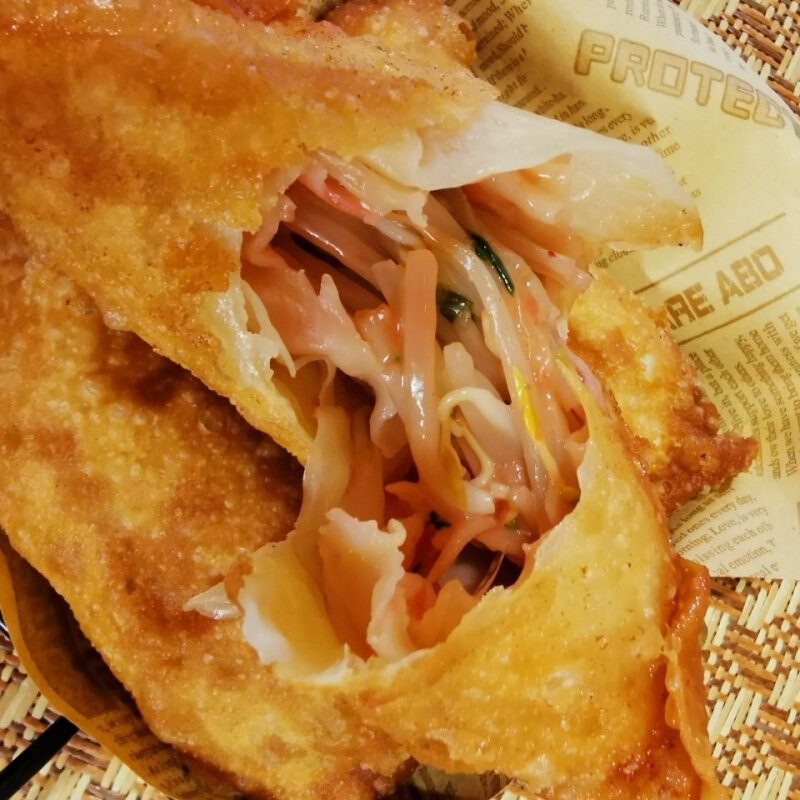 天津特产大饼夹炸素卷圈美味小吃早餐卷圈8个含大饼8块