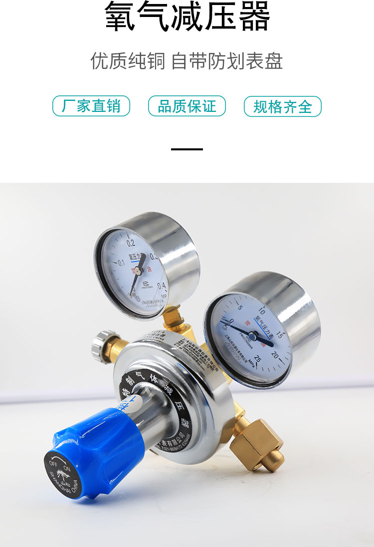 减压器压力表减压阀调压阀气体钢瓶稳压器yqy6